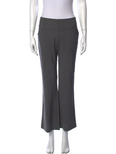 Pre-owned Alice And Olivia Wool Wide Leg Pants In Grey
