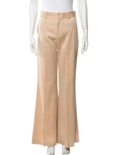 Pre-owned Alice And Olivia Wool Wide Leg Pants In Neutral