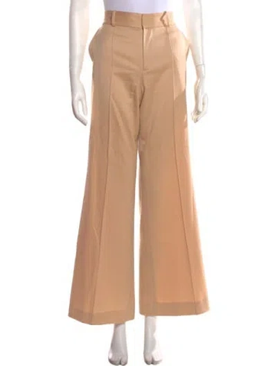 Pre-owned Alice And Olivia Wool Wide Leg Pants In Neutral