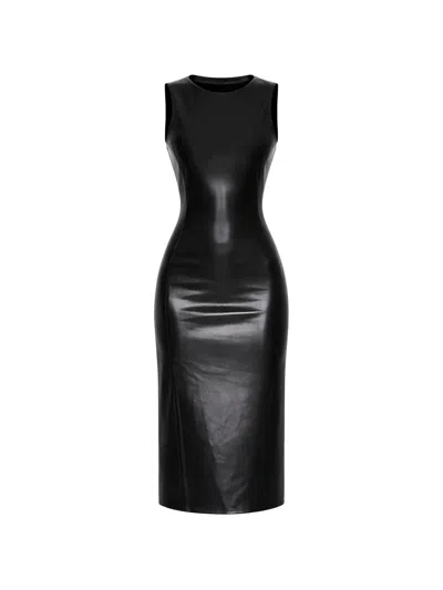 Alice And Olivia Wynell Bow Mini Dress In Black