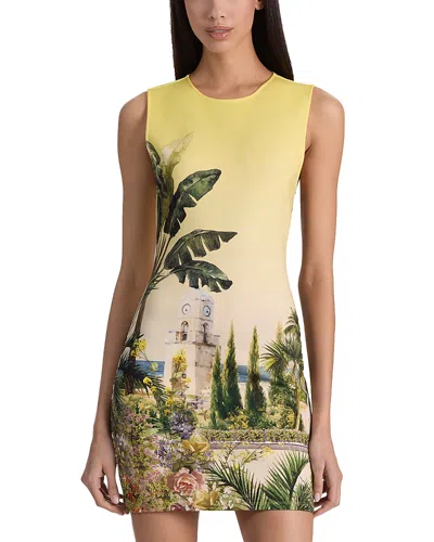 Alice And Olivia Wynell Fitted Mini Dress In Multi