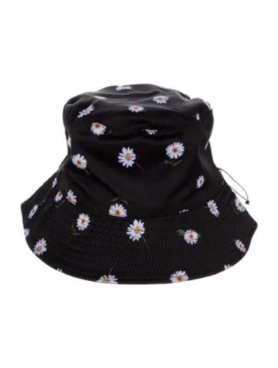 Pre-owned Alice And Olivia X Fabfitfun Reversible Bucket Hat W/tags In Black