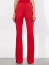Alice And Olivia Deanna High-waisted Bootcut Trousers In Bright Ruby