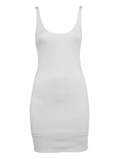 Pre-owned Alice And Olivia Zip-fastening Mini Dress In White