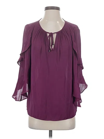 Pre-owned Alice & Trixie 3/4 Sleeve Blouse In Purple