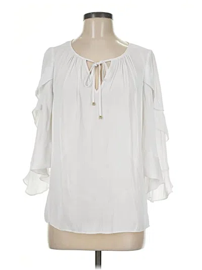 Pre-owned Alice & Trixie 3/4 Sleeve T-shirt In Ivory