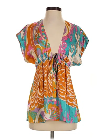 Pre-owned Alice & Trixie Kimono In Orange