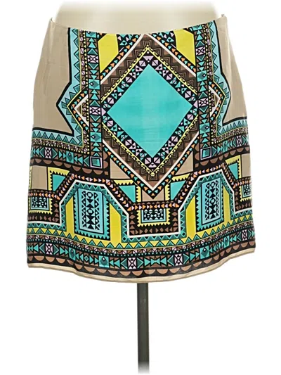 Pre-owned Alice & Trixie Silk Skirt In Blue