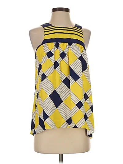 Pre-owned Alice & Trixie Sleeveless Blouse In Yellow