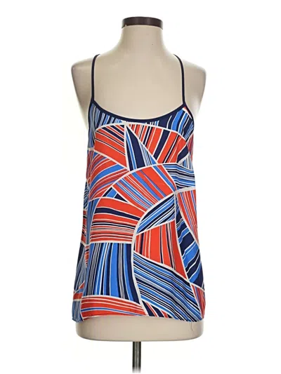 Pre-owned Alice & Trixie Sleeveless Silk Top Blue Halter Neckline Tops