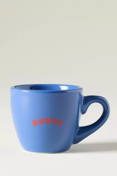 Alice & Wonder Stoneware Espresso Cup In Blue