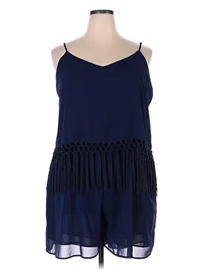 Pre-owned Alice & You Romper In Blue