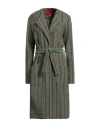 Alice Archer Eckhaus Latta Woman Coat Light Green Size 2 Polyester, Cotton In Green