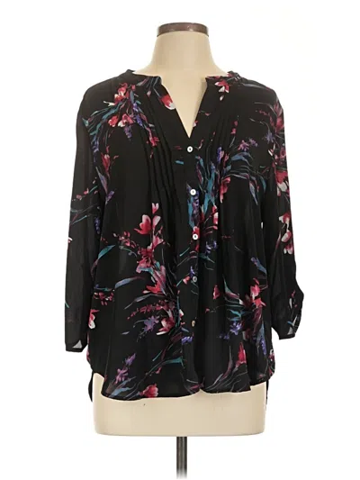 Pre-owned Alice Blue 3/4 Sleeve Blouse In Black