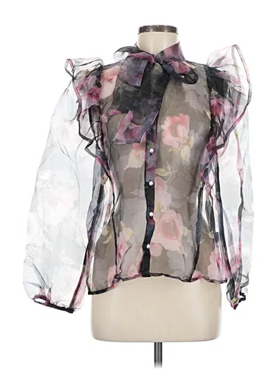 Pre-owned Alice Blue 3/4 Sleeve Blouse In Pink