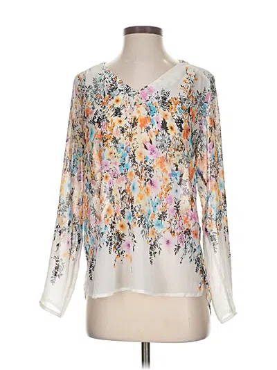 Pre-owned Alice Blue 3/4 Sleeve Blouse In White