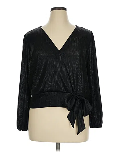 Pre-owned Alice Blue Long Sleeve Blouse In Black