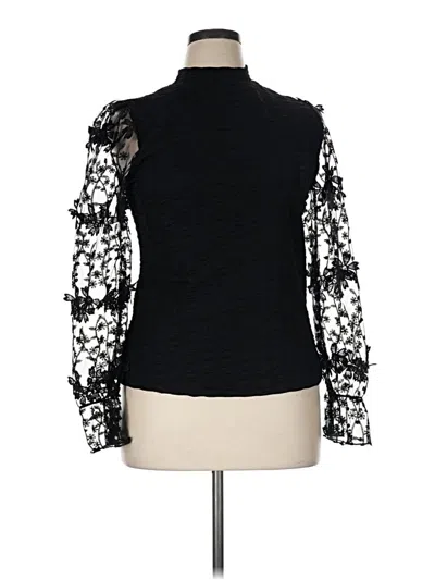 Pre-owned Alice Blue Long Sleeve Blouse In Black