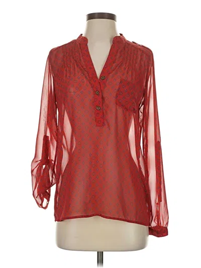 Pre-owned Alice Blue Long Sleeve Blouse In Red