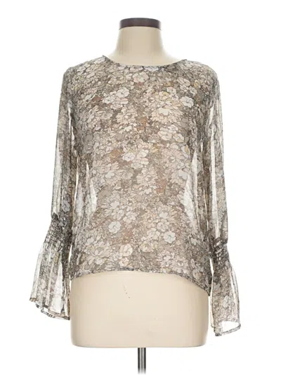 Pre-owned Alice Blue Long Sleeve Blouse In Silver