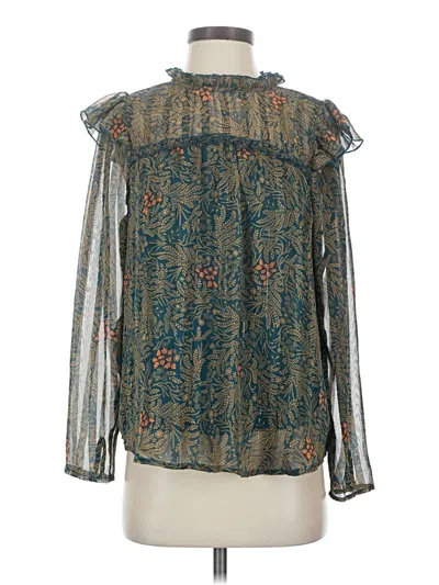 Pre-owned Alice Blue Long Sleeve Blouse In Teal