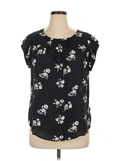 Pre-owned Alice Blue Short Sleeve Blouse In Black