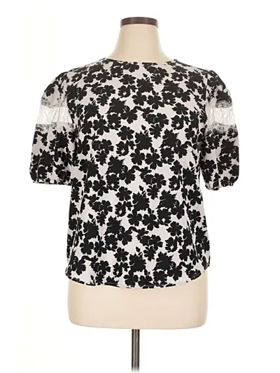Pre-owned Alice Blue Short Sleeve Blouse In Black