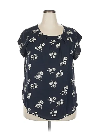 Pre-owned Alice Blue Short Sleeve Blouse In Blue