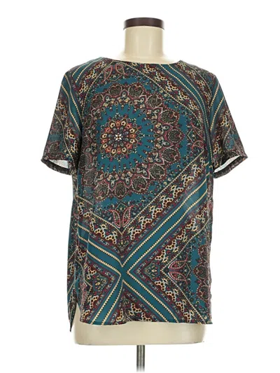Pre-owned Alice Blue Short Sleeve Blouse In Blue