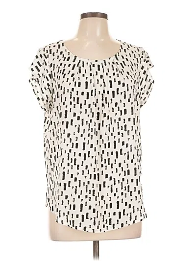 Pre-owned Alice Blue Short Sleeve Blouse In Ivory