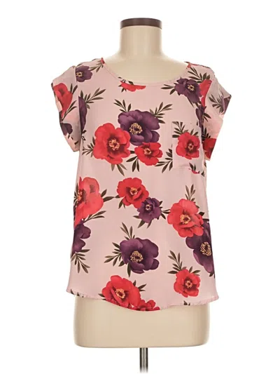 Pre-owned Alice Blue Short Sleeve Blouse In Pink