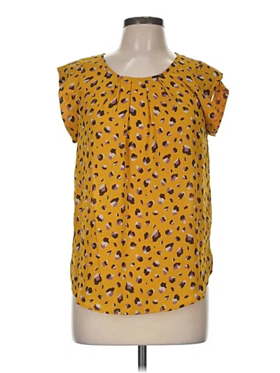 Pre-owned Alice Blue Short Sleeve Blouse In Yellow