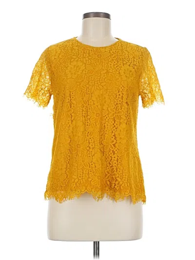 Pre-owned Alice Blue Short Sleeve Blouse In Yellow