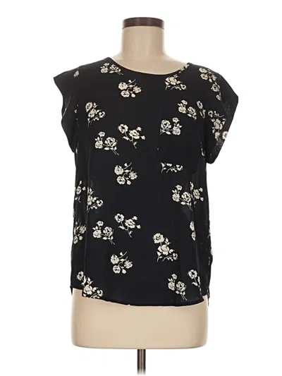 Pre-owned Alice Blue Short Sleeve Top Black Boatneck Tops