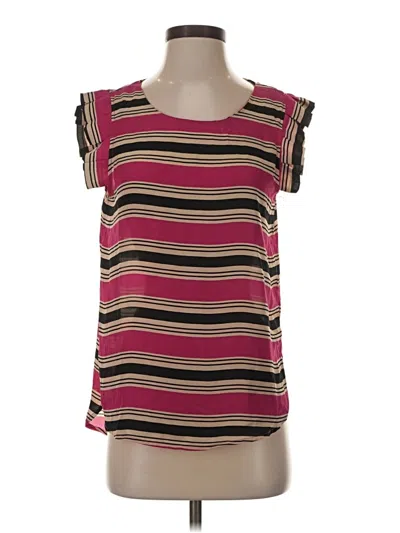 Pre-owned Alice Blue Short Sleeve Top Pink Scoop Neck Tops