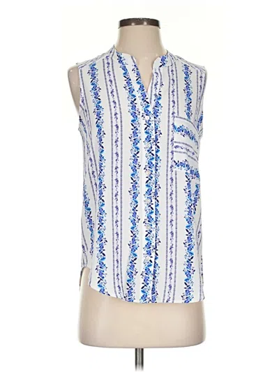 Pre-owned Alice Blue Sleeveless Button Down Shirt In Blue
