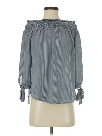 Pre-owned Alice Blue Tube Top Gray Off The Shoulder Neckline Tops