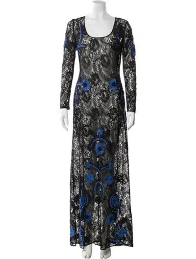 Pre-owned Alice By Temperley Patterned Long Dress In Multi