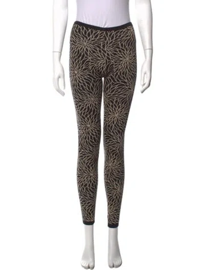 Pre-owned Alice By Temperley Patterned Skinny Leg Pants In Multicolor
