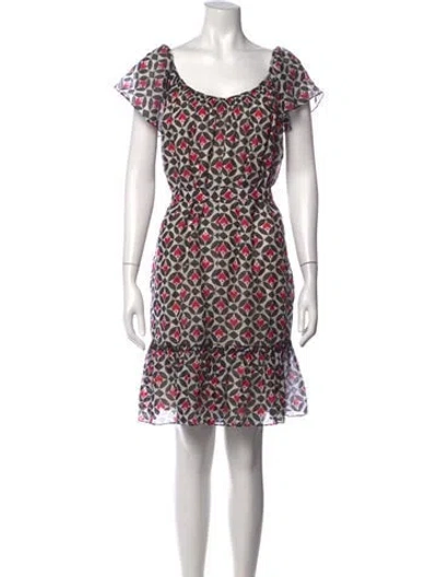 Pre-owned Alice By Temperley Printed Mini Dress In Black