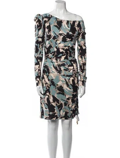 Pre-owned Alice By Temperley Printed Mini Dress W/ Tags In Black