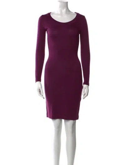 Pre-owned Alice By Temperley Scoop Neck Mini Dress In Purple
