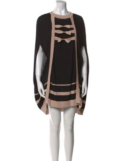 Pre-owned Alice By Temperley Striped Crew Neck Sweater In Black