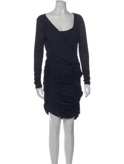 Pre-owned Alice By Temperley V-neck Mini Dress In Black