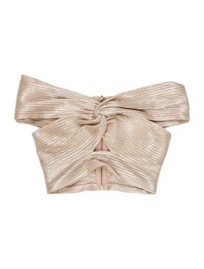 Pre-owned Alice Mccall Asymmetrical Sleeveless Top In Neutral