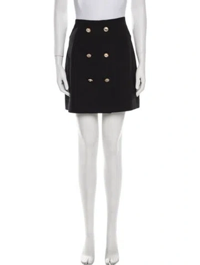 Pre-owned Alice Mccall Crystal Embellishments Mini Skirt In Black