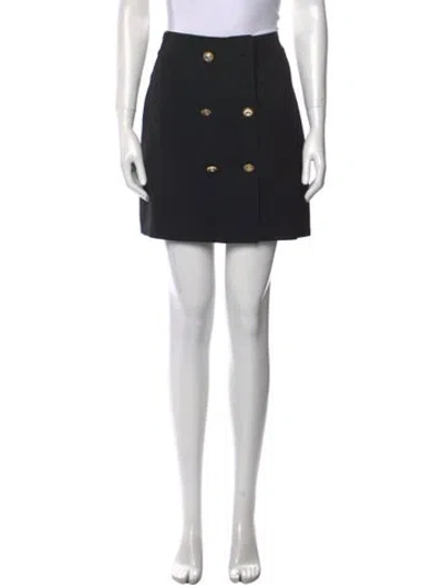 Pre-owned Alice Mccall Crystal Embellishments Mini Skirt In Black