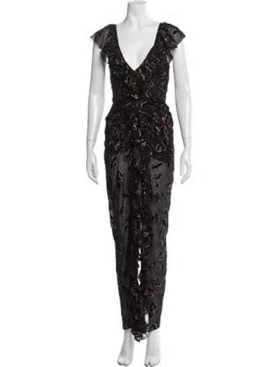 Pre-owned Alice Mccall Floral Print Long Dress In Multi