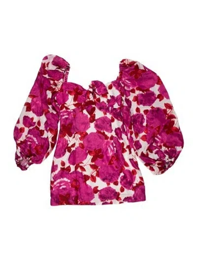 Pre-owned Alice Mccall Floral Print Mini Dress In Pink