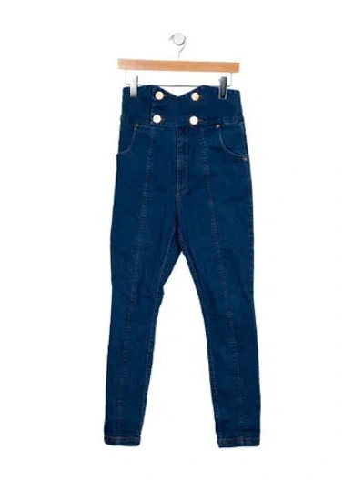 Pre-owned Alice Mccall High-rise Skinny Leg Jeans In Blue